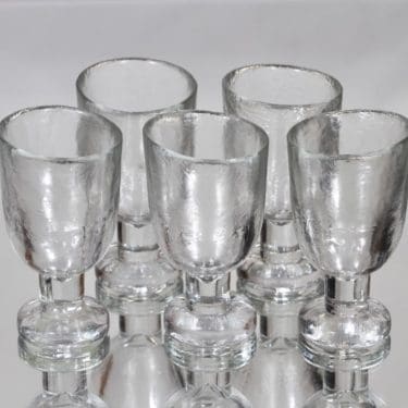 Humppila Taottu lasit, 9 cl, 6 kpl, suunnittelija Pertti Santalahti, 9 cl