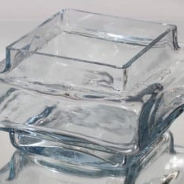 Riihimäen lasi Palkki maljakko, kirkas, suunnittelija Helena Tynell, suuri