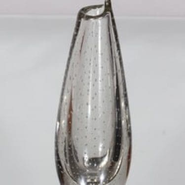 Humppila maljakko, kirkas, suunnittelija Mikko Helander,