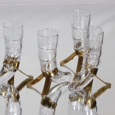 Iittala Harald snapsilasit, 8 cl, 4 kpl, suunnittelija Valto Kokko, 8 cl