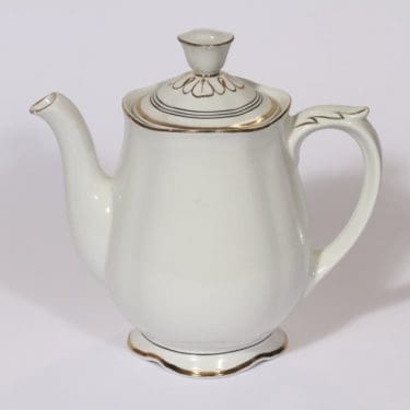 Arabia Hermes kahvikaadin, 1 l, suunnittelija , 1 l, raitakoriste