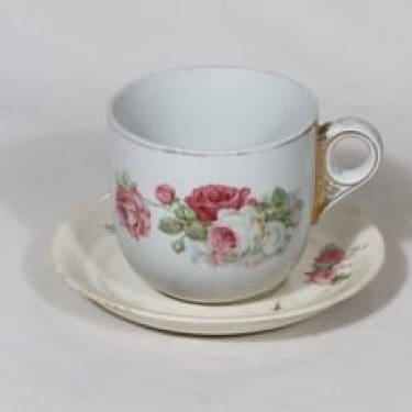 Arabia Isän kuppi kahvikuppi, suunnittelija , suuri, siirtokuva, kullattu