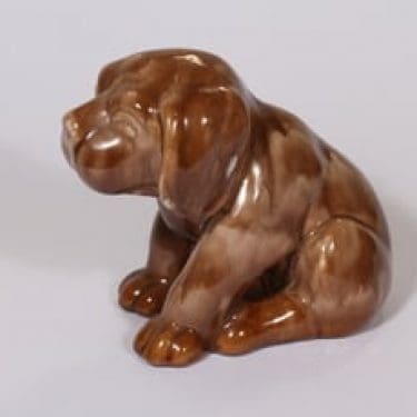 Kupittaan savi 360 eläinfiguuri, koira, suunnittelija Valentina Modig, koira, suuri, valulasite