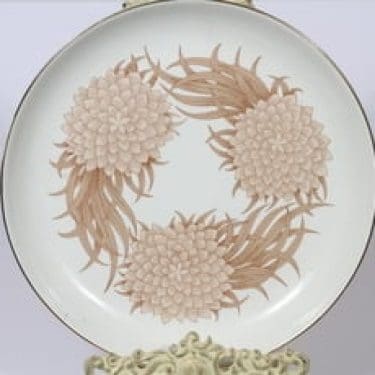 Arabia Pulmu vati, suunnittelija Raija Uosikkinen, serikuva, kukka-aihe