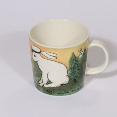 Arabia muki, Ylioppilas, suunnittelija Heljä Liukko-Sundström, Ylioppilas, serikuva, jänisaihe