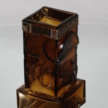 Turun Hopea Studio Sarpaneva maljakko, signeerattu, suunnittelija Pentti Sarpaneva, signeerattu, pronssivanne