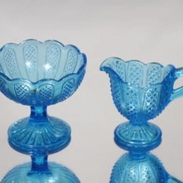 Nuutajärvi sokerikko ja kermakko, turkoosi, suunnittelija ,