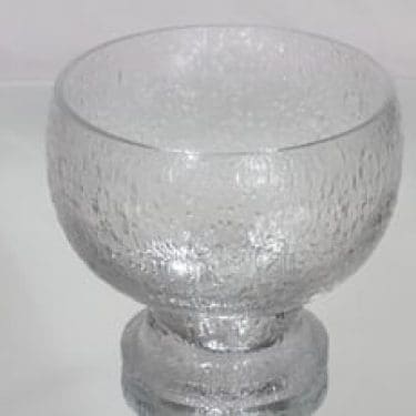 Iittala Kekkerit kulho, kirkas, suunnittelija Timo Sarpaneva, massiivinen