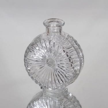 Riihimäen lasi Aurinkopullo koristepullo, pieni 1/4, suunnittelija Helena Tynell, pieni 1/4