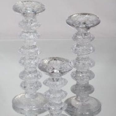 Iittala Festivo kynttilänjalat, eri kokoja, 3 kpl, suunnittelija Timo Sarpaneva, eri kokoja