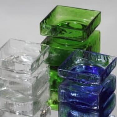 Riihimäen lasi Pala maljakot, eri kokoja, 3 kpl, suunnittelija Helena Tynell, eri kokoja