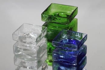 Riihimäen lasi Pala maljakot, eri kokoja, 3 kpl, suunnittelija Helena Tynell, eri kokoja