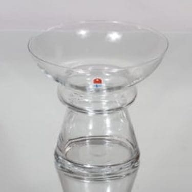 Humppila Puketti maljakko, kirkas, suunnittelija Kaija Aarnio,