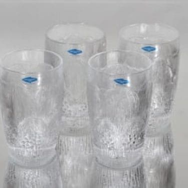 Nuutajärvi Pioni juomalasit, 26 cl, 4 kpl, suunnittelija Oiva Toikka, 26 cl