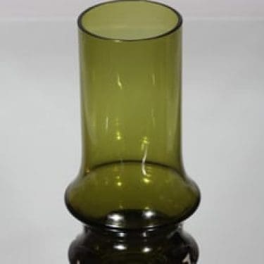 Riihimäen lasi Reimari maljakko, vihreä, suunnittelija Tamara Aladin,