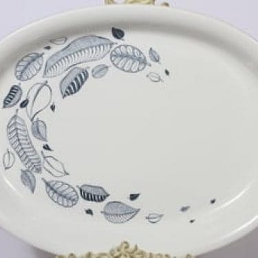 Arabia Syksy vati, suunnittelija Raija Uosikkinen, soikea, kuparipainokoriste, lehtiaihe