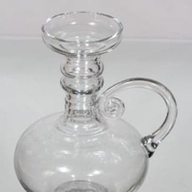 Riihimäen lasi Kleopatra maljakko, kirkas, suunnittelija Tamara Aladin,