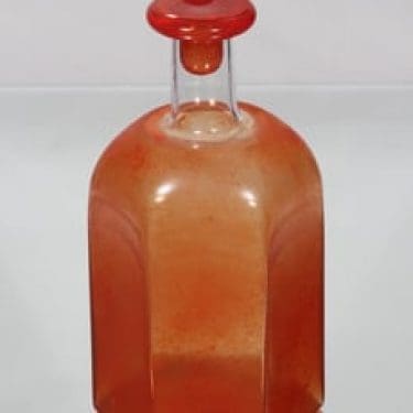 Nuutajärvi Northern Light koristepullo, signeerattu, suunnittelija Markku Salo, signeerattu