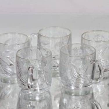 Nuutajärvi Pioni mukit, 22 cl, 4 kpl, suunnittelija Oiva Toikka, 22 cl