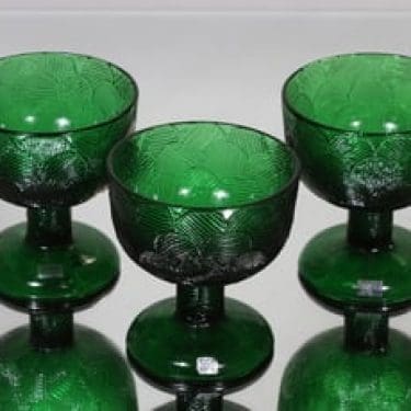 Nuutajärvi Miranda jälkiruokakulhot, jalallinen, 3 kpl, suunnittelija Heikki Orvola, jalallinen