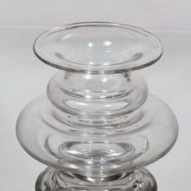 Riihimäen lasi Tornado maljakko, signeerattu, suunnittelija Tamara Aladin, signeerattu