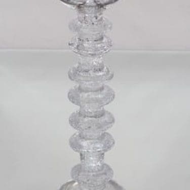 Iittala Festivo kynttilänjalka, kirkas, suunnittelija Timo Sarpaneva,
