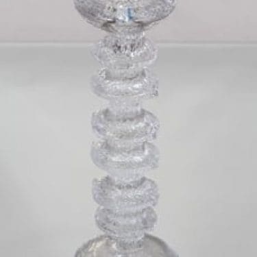 Iittala Festivo kynttilänjalka, kirkas, suunnittelija Timo Sarpaneva,