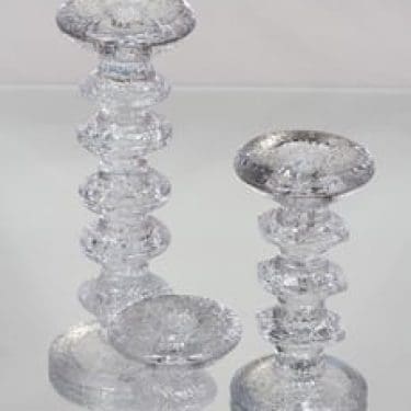 Iittala Festivo kynttilänjalat, eri kokoja, 3 kpl, suunnittelija Timo Sarpaneva, eri kokoja