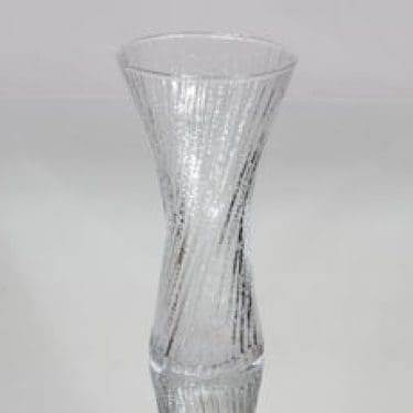 Nuutajärvi Vilja maljakko, kirkas, suunnittelija Oiva Toikka,