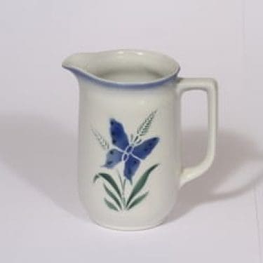 Arabia kukkakuvio kaadin, 0.5 l, suunnittelija Thure Öberg, 0.5 l, pieni, puhalluskoriste, perhosaihe