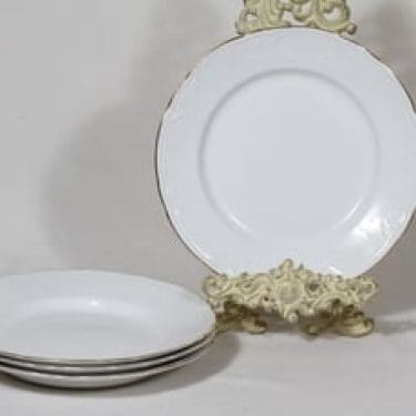 Arabia Siro lautaset, matala, 4 kpl, suunnittelija , matala, matala, kullattu