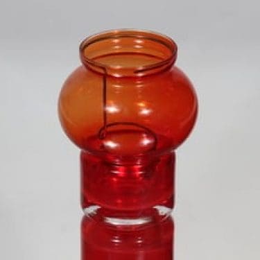 Riihimäen lasi Välkky tuikkulyhty, punainen, suunnittelija Tamara Aladin,