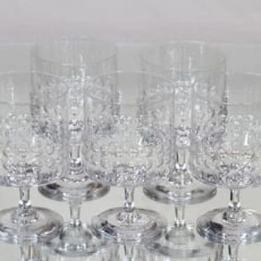 Riihimäen lasi Grappo punaviinilasit, 30 cl, 5 kpl, suunnittelija Nanny Still, 30 cl