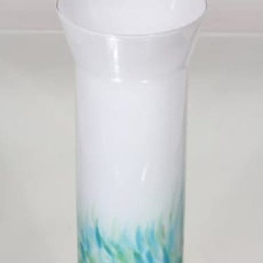 Iittala Akvarelli maljakko, valkoinen, suunnittelija Mikko Karppanen,