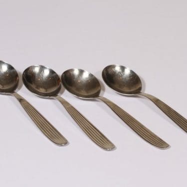 Hackman Scandia lusikat, teräs, 4 kpl, suunnittelija Kaj Franck, teräs