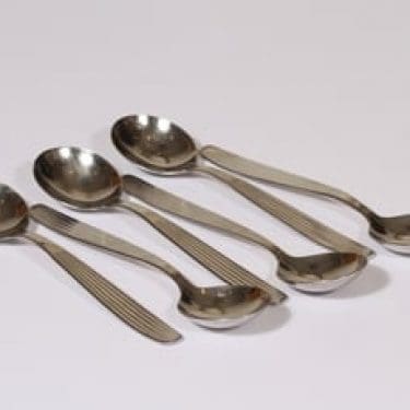 Hackman Scandia lusikat, teräs, 6 kpl, suunnittelija Kaj Franck, teräs