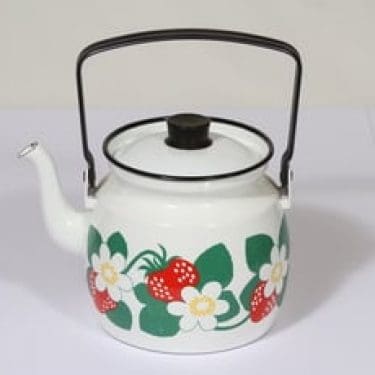 Finel Kesti kahvipannu, 1.5 l, suunnittelija , 1.5 l, serikuva, mansikka-aihe, retro
