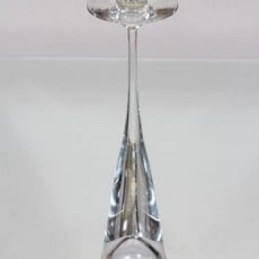 Nuutajärvi Aurora kynttilänjalka, kirkas, suunnittelija Heikki Orvola,