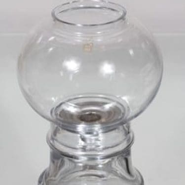 Riihimäen lasi Jupiter kynttilälyhty, kirkas, suunnittelija Tamara Aladin,