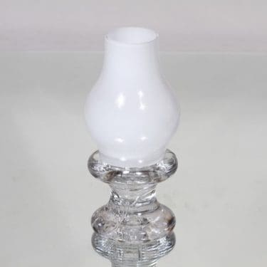 Iittala Pentteri kynttilälyhty, kirkas-valkoinen, suunnittelija Timo Sarpaneva,