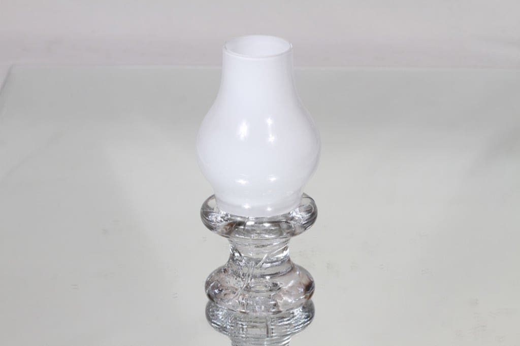 Iittala Pentteri kynttilälyhty, kirkas-valkoinen, suunnittelija Timo Sarpaneva,