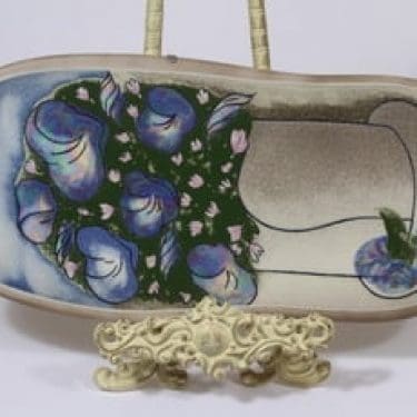 Arabia seinälaatta, Sinikellot, suunnittelija Heljä Liukko-Sundström, Sinikellot, suuri, serikuva, signeerattu