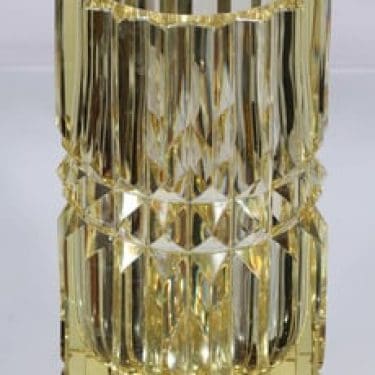 Riihimäen lasi Koru taide-esine, signeerattu, suunnittelija Nanny Still, signeerattu, massiivinen, hiottu