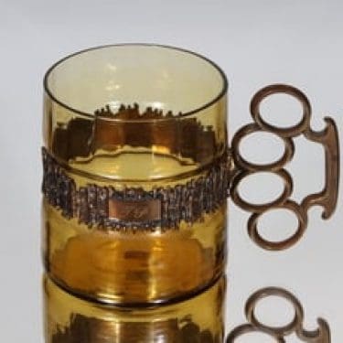 Turun hopea|Kumela 1044/S tuoppi, 65 cl, suunnittelija Pentti Sarpaneva, 65 cl, pronssivanne
