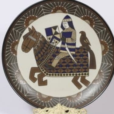 Arabia Ritari koristelautanen, suunnittelija Raija Uosikkinen, suuri, serikuva