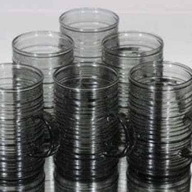 Nuutajärvi Rustica tuopit, 40 cl, 6 kpl, suunnittelija Kaj Franck, 40 cl