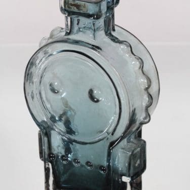 Riihimäen lasi Ahkeraliisa maljakko, siniharmaa, suunnittelija Helena Tynell,