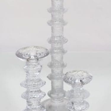 Iittala Festivo kynttilänjalat, signeerattu, 3 kpl, suunnittelija Timo Sarpaneva, signeerattu, eri kokoja