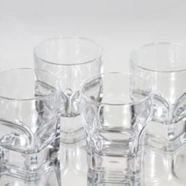 Iittala Contact lasit, kirkas, 4 kpl, suunnittelija Pertti Santalahti,