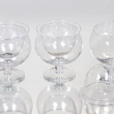 Nuutajärvi Kaviaarimalja kaviaarilasit, 2-osainen, 3 kpl, suunnittelija Saara Hopea, 2-osainen